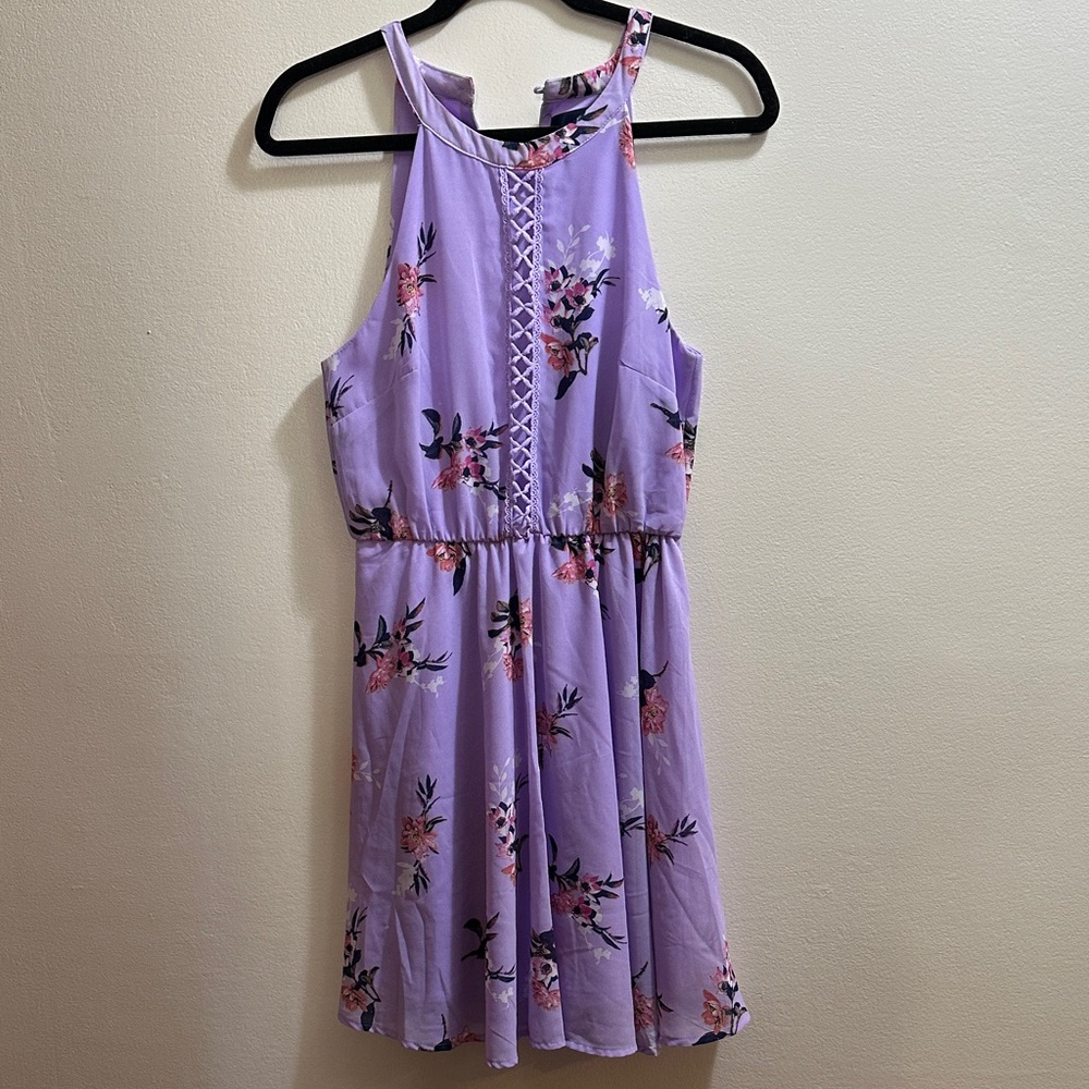 Women’s Floral Purple Dress